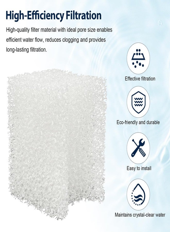 IFERLA Underwater Filter Bio-Foam Pads Compatible with Fluval U1 Filter, Aquarium Foam Filter Media, Filter Sponge Replacement Parts for Aquaclear Canister Aquarium Fish Tank (4 Pack) - Image 3